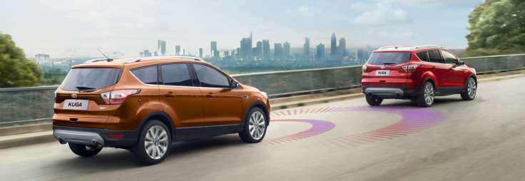 【圖四】主動式都會行車防護系統(Active_City_Stop,_ACS)則可在設定的速限內，透過雷達偵測可能碰撞到的前方汽機車，並主動介入煞...