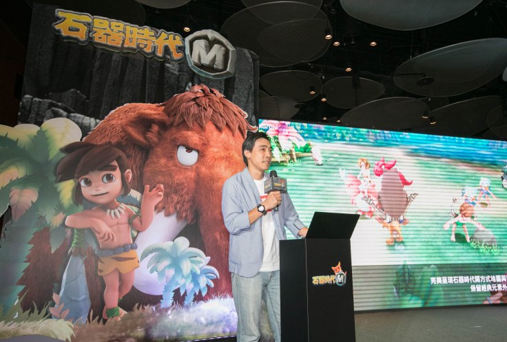 圖檔1：《石器時代M》專案經理陳穎上台致詞.jpg