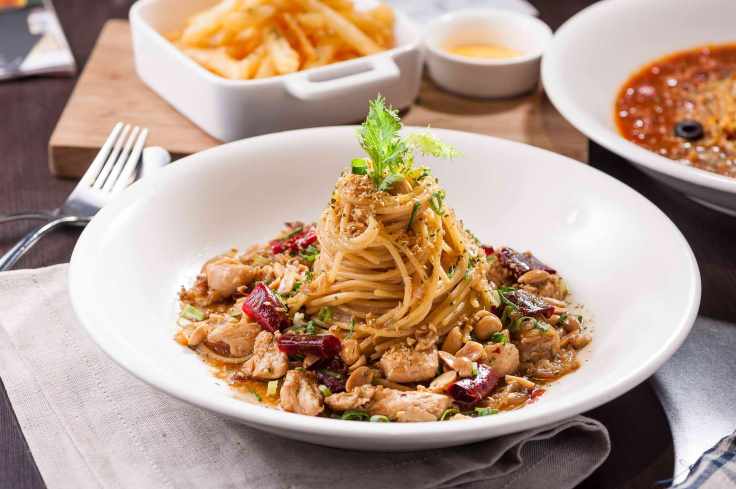 宮保雞丁義大利麵