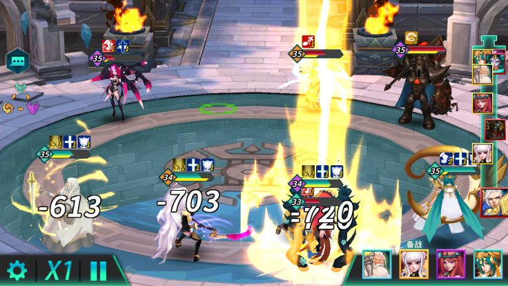 回合戰鬥在加入出手順序後，戰鬥會有更多的變化和思考方向。